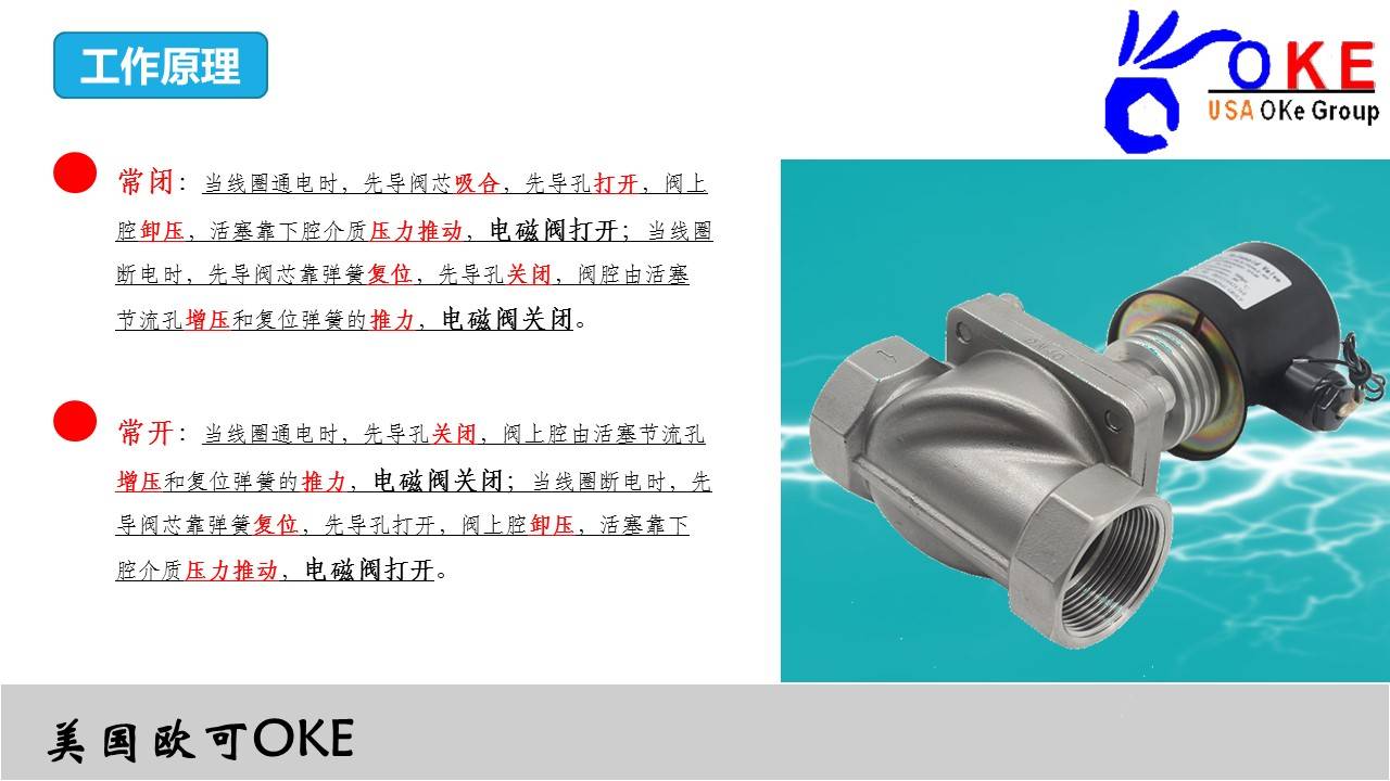 进口二位三通电磁阀 美国欧可OKE