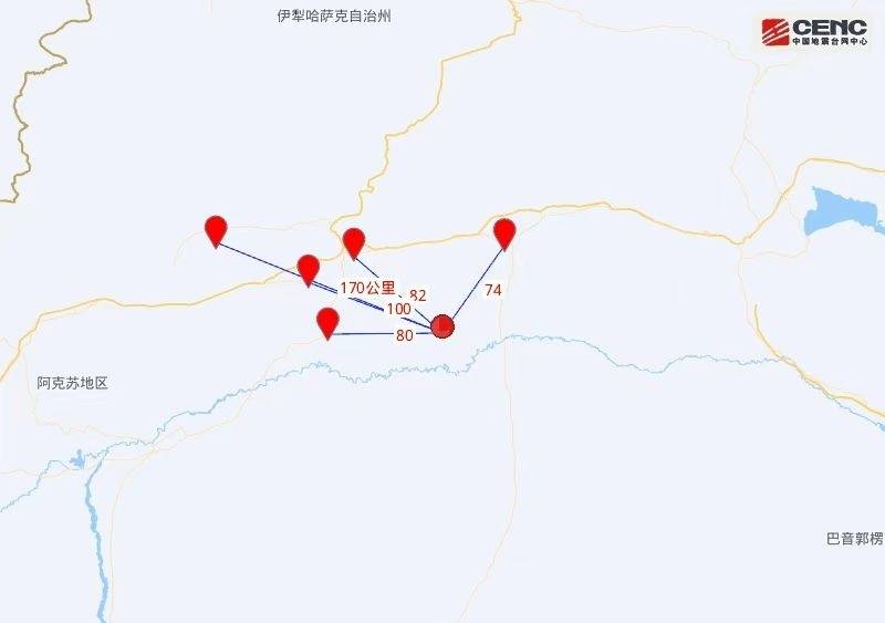 新疆阿克苏地区库车市发生5.0级地震 当地震感明显